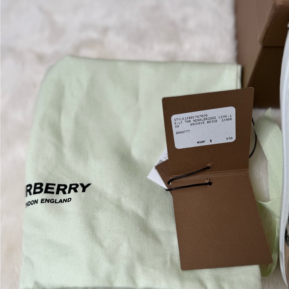 SOLD Burberry Women's Albridge Lace Up Sneakers - Picture 7 of 7